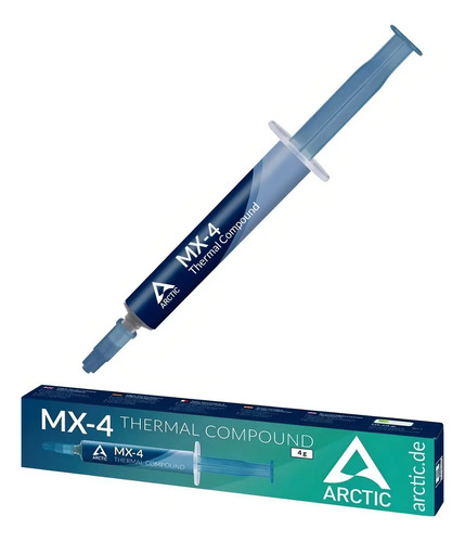 Pasta Térmica Arctic Mx-4 De Alto Rendimiento Jeringa 4gr Color Negro