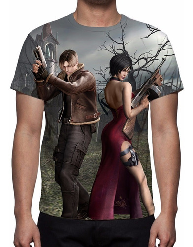 Camisa, Camiseta Game Resident Evil 4 - Estampa Total 