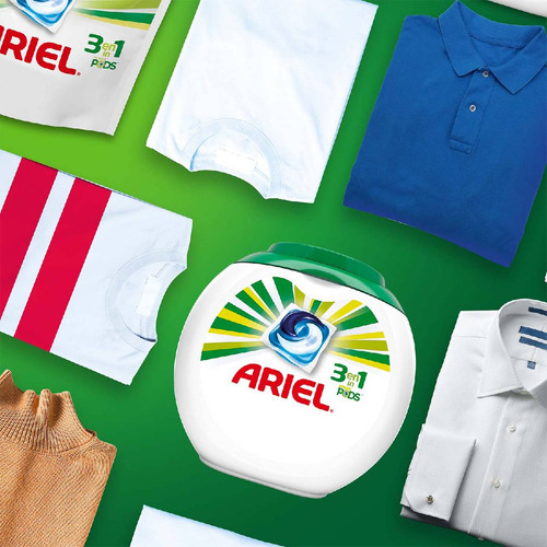 Detergente En Cápsulas Ariel Pods 3 En 1, 57 Unidades