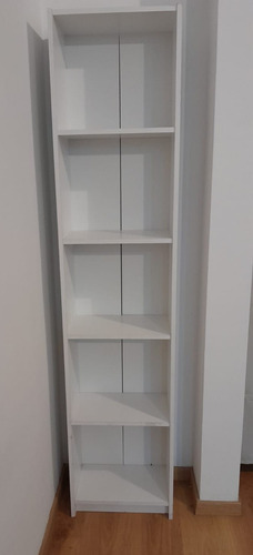 Biblioteca 5 Estantes Melamina Blanco Blanco (Usado)