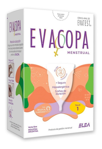 Evacopa Menstrual Hipoalergénica Todos Los Talles 