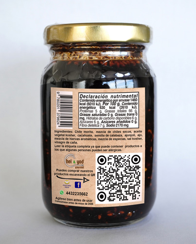 3 Salsa Macha De Chile Morita Y Semillas, Gourmet