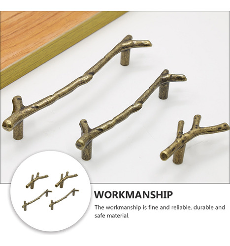 4 Piezas De Manijas En Forma De Rama, Pomos Decorativos Para
