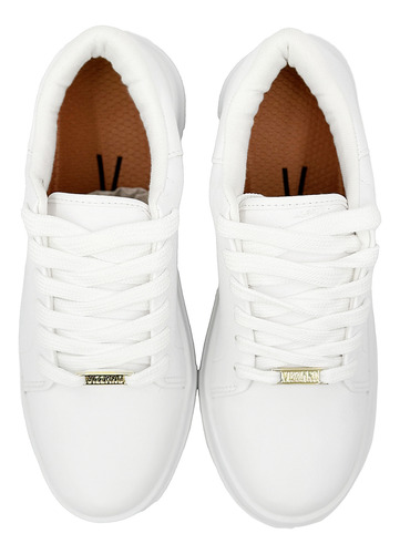 Zapatillas Mujer Toda Blanca Importada Vizzano Confort Vera