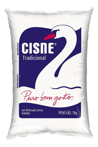 Sal Refinado Cisne 1kg