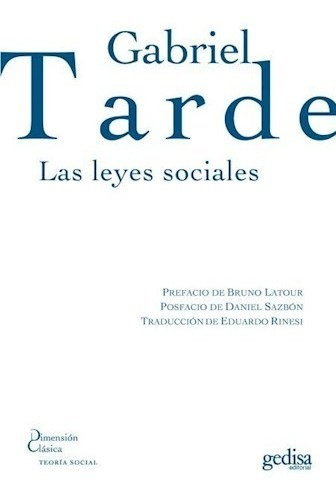 Leyes Sociales (dimension Clasica Teoria Social) - Tarde Ga