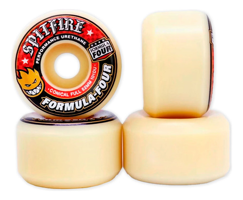 Roda Spitfire Wheels Conical Full F4 54mm 101 Du+ Chave T