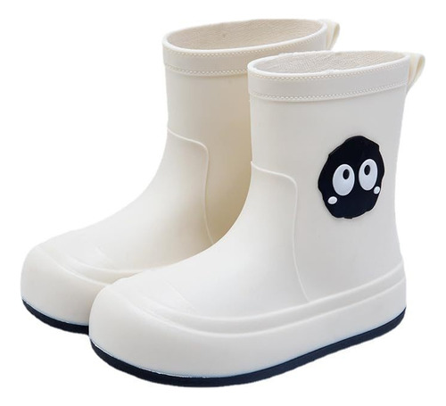 Botas De Lluvia Con Dibujos Animados Para Mujer, Con Forro D