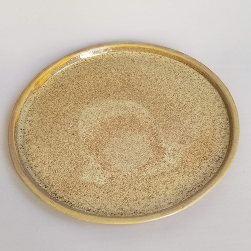Plato Playo En Gres 24 Cm - Artesanal Azahar Ceramica