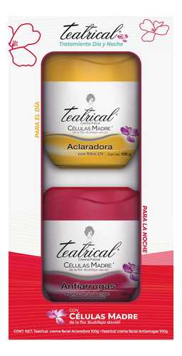 Pack Teatrical Crema Antiarrugas 100g + Aclarante 100g