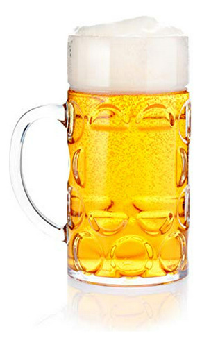 Jarra De Cerveza De Plástico Bierstein De 32 Oz (1 Litro) Co