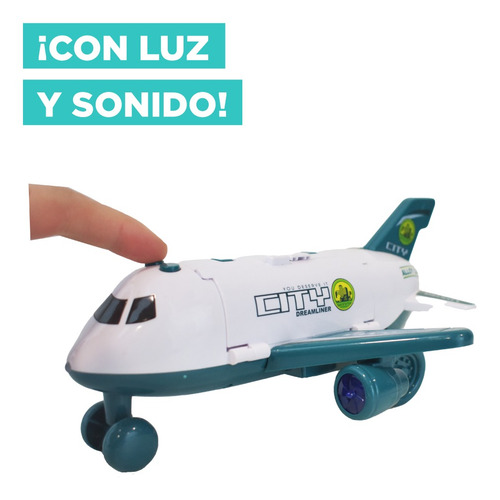 Avion Ambiental Con Luz Y Sonido Cksur0654