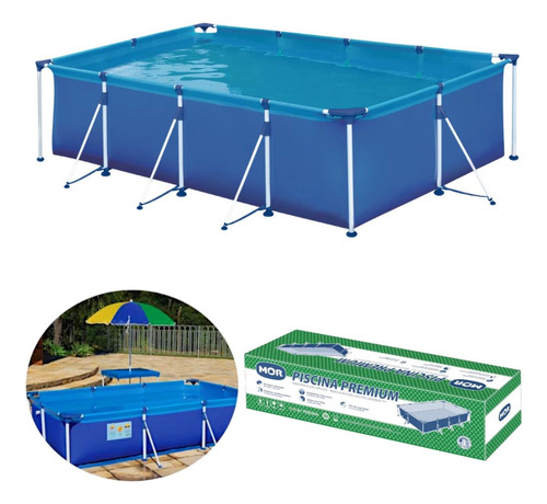 Piscina Mor Retangular Ferro Estruturada Premium 5000 Litros