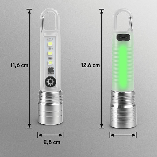 Lanterna 8 Modos De Luz Led E Uv Prova D'água Mergulho Caça