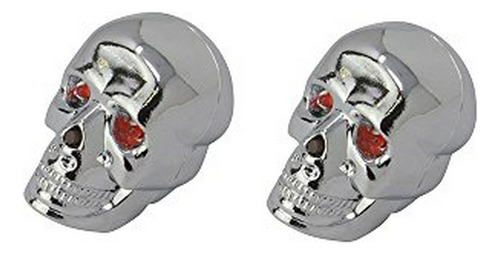 Manpla - Fenix Cycles Chrome Skull Led Bicycle Grip End