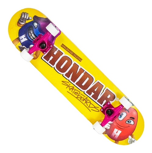 Imagem 1 de 5 de Skate Montado Hondar Iniciante Chocolate