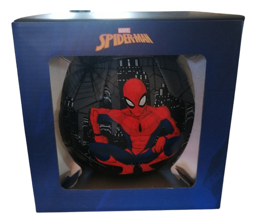 Pelota De Fútbol Marvel Spiderman En Caja N5 Original Negro