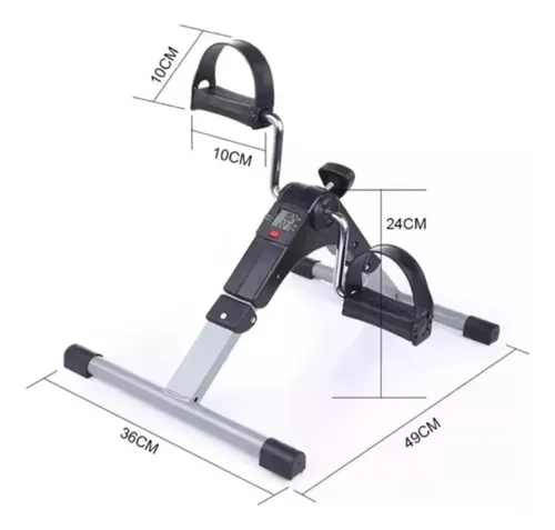 Pedalera Spinning Ejercitador Manos Pies Monitor Plegable