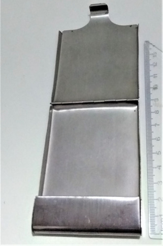 Imagen 2 de 8 de Cigarrera Portacigarros Cartera Bolsillo En Acero Inoxidable