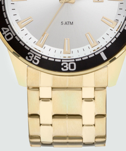 Relógio Technos Dourado Masculino Original Garantia