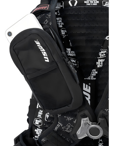Mochila Uswe Shred 25, Carbon Black Color Negro Diseño Liso 3l