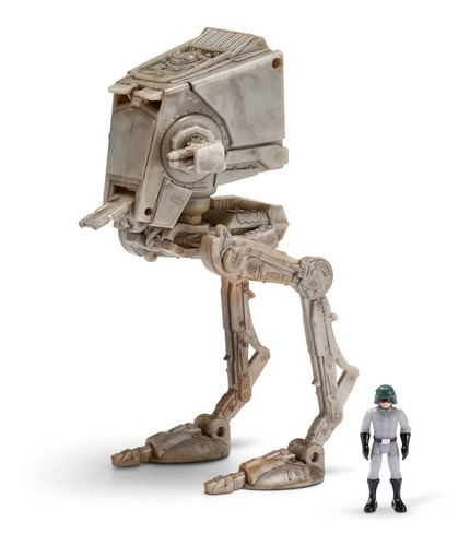 Star Wars Micro Galaxy Squadron At-st + Micro Figura