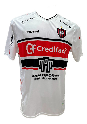 Camiseta De Chacarita Juniors Suplente 2023 Hummel Blanca