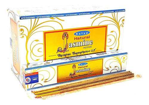 Incienso Satya Sai Baba Jasmine 180g 12 Cajitas Nag Champa 