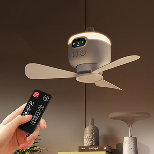 W 9003, Con Luz De Ventilador Recargable Inalámbrica, Para A