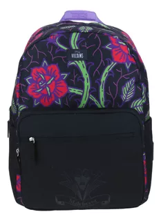 Mochila Escolar Grande Chenson Disney Villanas Malefica Vi65717-3 Malf Color Negro