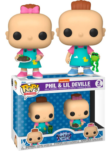 Funko Pop Rugrats Phil & Lil Deville Nickelodeon 2 Pack 