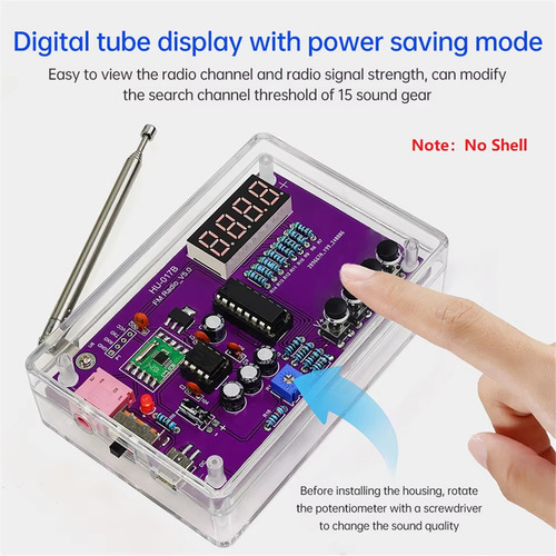 Kit De Radio Multifunción Para Bricolaje, Radio Di Ajustable