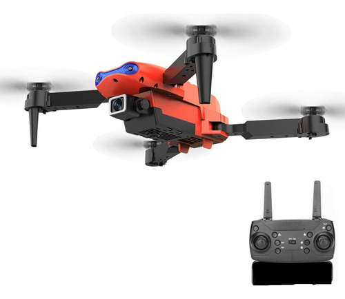 Drone K3 Wifi Fpv 4k Quadcopter Laranja Dobrável Com Voo 360