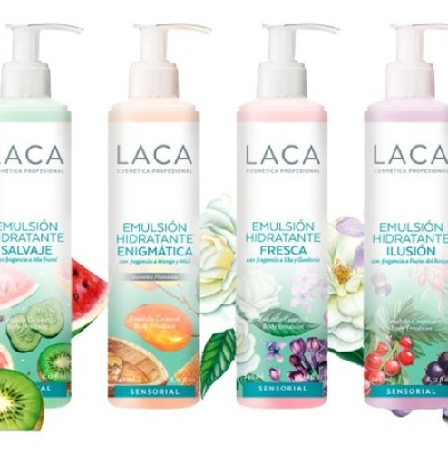 Emulsión Hidratante Corporal Salvaje Laca 240ml. Mix Frutal
