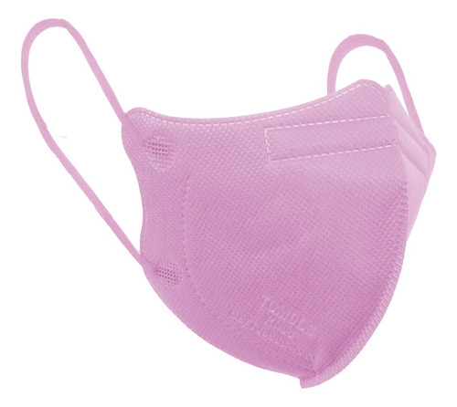 50 Cubrebocas Kn95 Infantil Tomods Certificado Color Rosa Claro Diseño De La Tela Liso