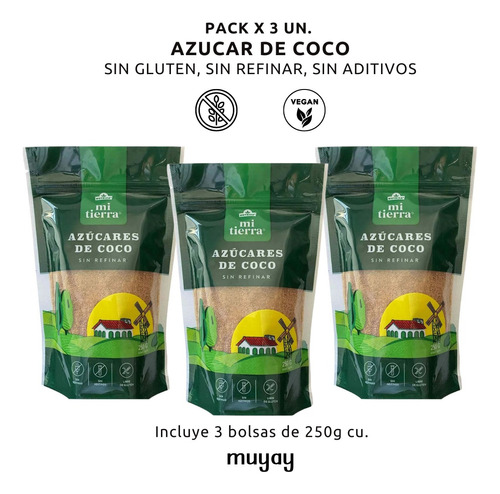 Pack Azúcar De Coco - Integral - Sin Refinar