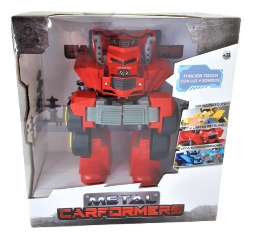 Metal Carformers Auto Con Luz Y Sonido - Centaury Zt Premium Color Rojo