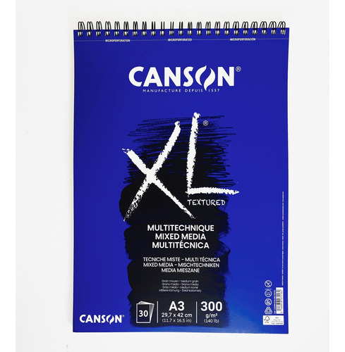Canson Bloc Xl Mix Media 300 Grs. A3 Block 30 Hjs