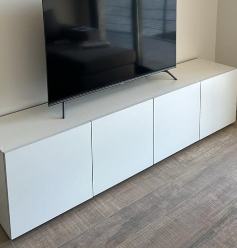 Rack De Tv. Mesa Para Tv Hasta 75 2 Metros Melamina 18mm