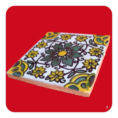 Imagen 2 de 4 de Azulejo 1 Metro Cuadrado Talavera Poblana Mosaico M3 Zlj