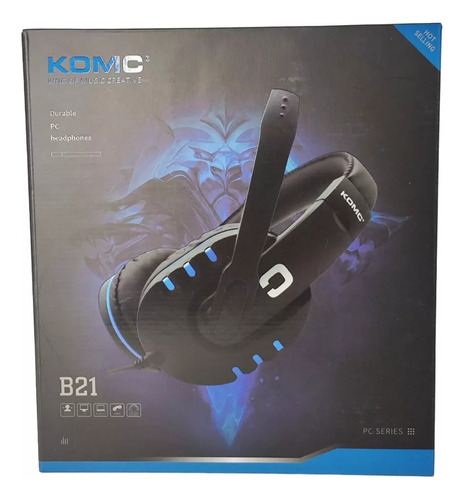 Auriculares Diadema Micrófono Gamer Anti Ruido Luz Led