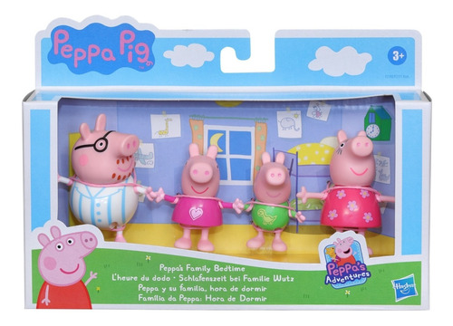 Peppa Pig Y Su Familia Pack X 4 Hora De Dormir - Hasbro