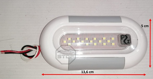 Lampara Luz Techo Led Automóvil Táctil 18 Leds