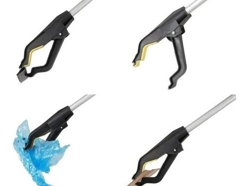 Imagen 6 de 9 de Pickup Pinza Alcanza Objetos Metálico Agarre 74cm Limpieza