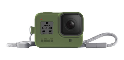 Funda Silicona Verde + Correa Original Gopro Hero8