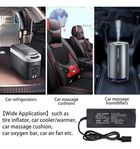 Convertidor Ac A Adaptador De Corriente Para Coche De 12 V,