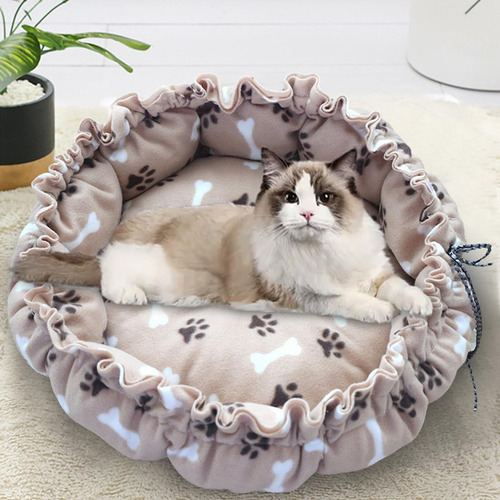 Cómoda Cama Para Perros Y , Alfombrilla Cálida Ajustable,