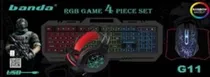 Comprar Kit Gamer 4 En 1 Teclado Y Mouse Auricular Y Pad Hermoso Color del mouse Negro Color del teclado Negro