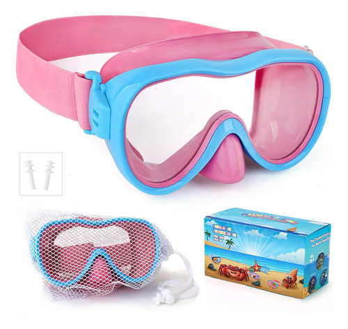 Gafas De Natación Para Niños, Máscara De Snorkel Antifugas C