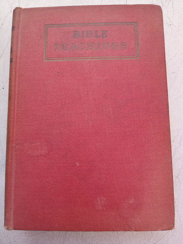 Libro Antiguo Bible Teachings Copyright 1902 Inglés 